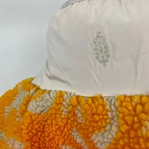 FP Movement - Free People Hit The Slopes Printed Fleece Jacket - Marigold - XS - Picture 9 of 11